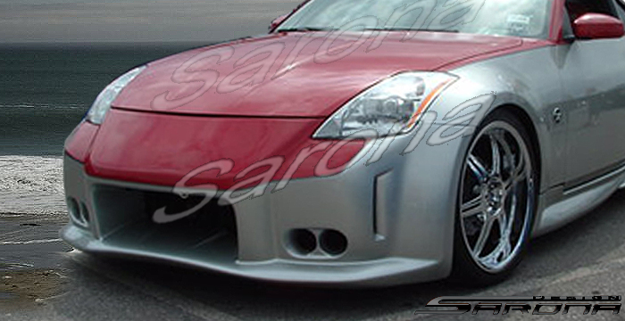 Custom Nissan 350Z  Coupe & Convertible Front Bumper (2003 - 2008) - $590.00 (Part #NS-036-FB)